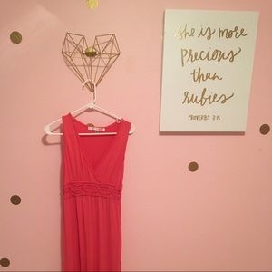 Pink maxi dress